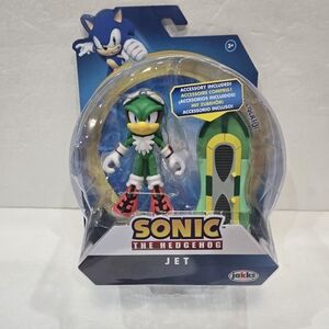 Sonic Hedgehog Jet The Hawk Jakks Pacific 4" Action Figure New Sealed
